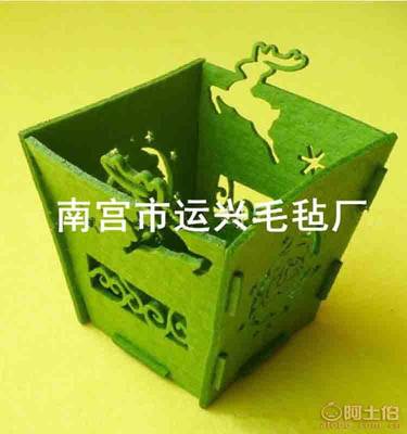 廠家供應 加大個性毛氈收納盒，打造整潔時尚桌面新生活（南宮市運興毛氈廠專供）